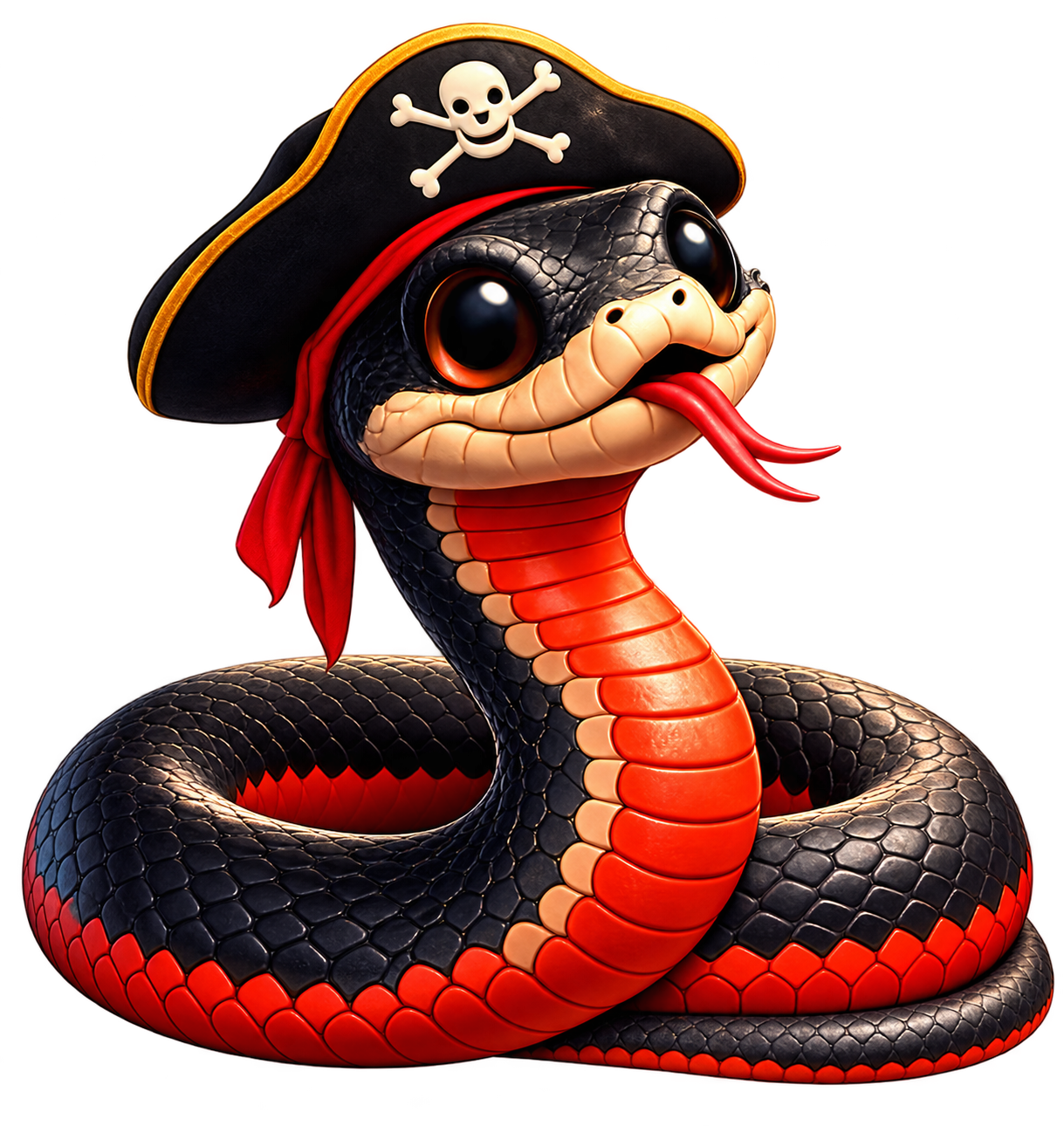 Banjo the red-bellied pirate snake